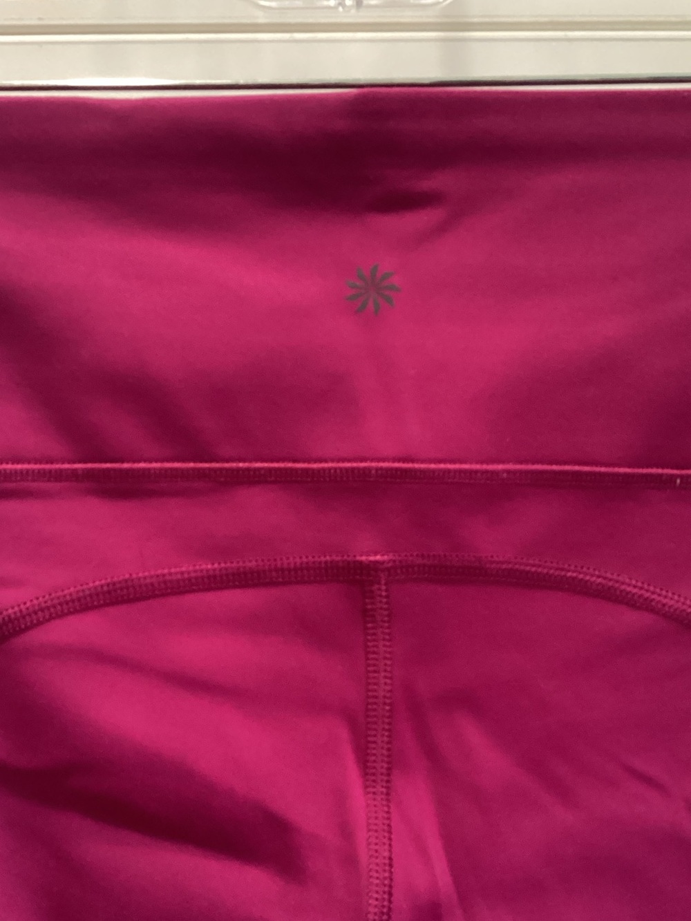 Women Athleta Capri Leggings - Magenta / Raspberry - Picture 5 of 7